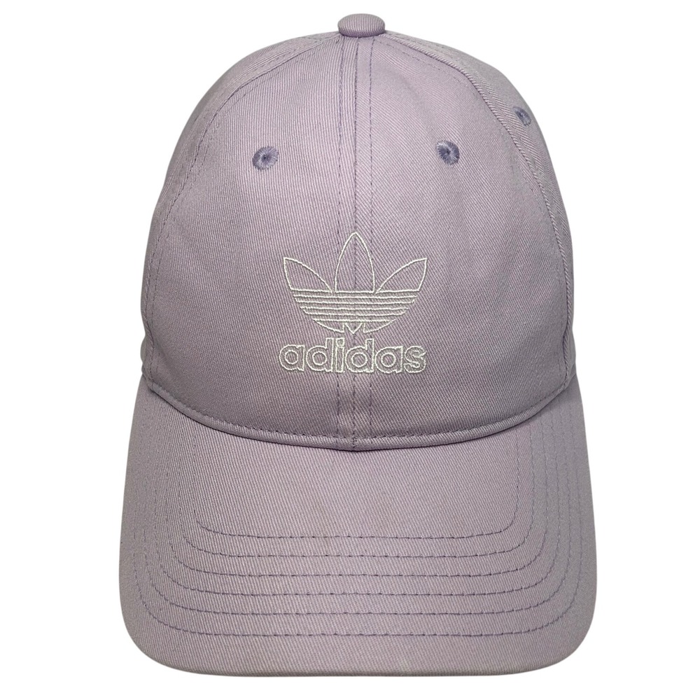 Adidas Trefoil Hat Women's Adjustable Strapback Lavender Purple Cap